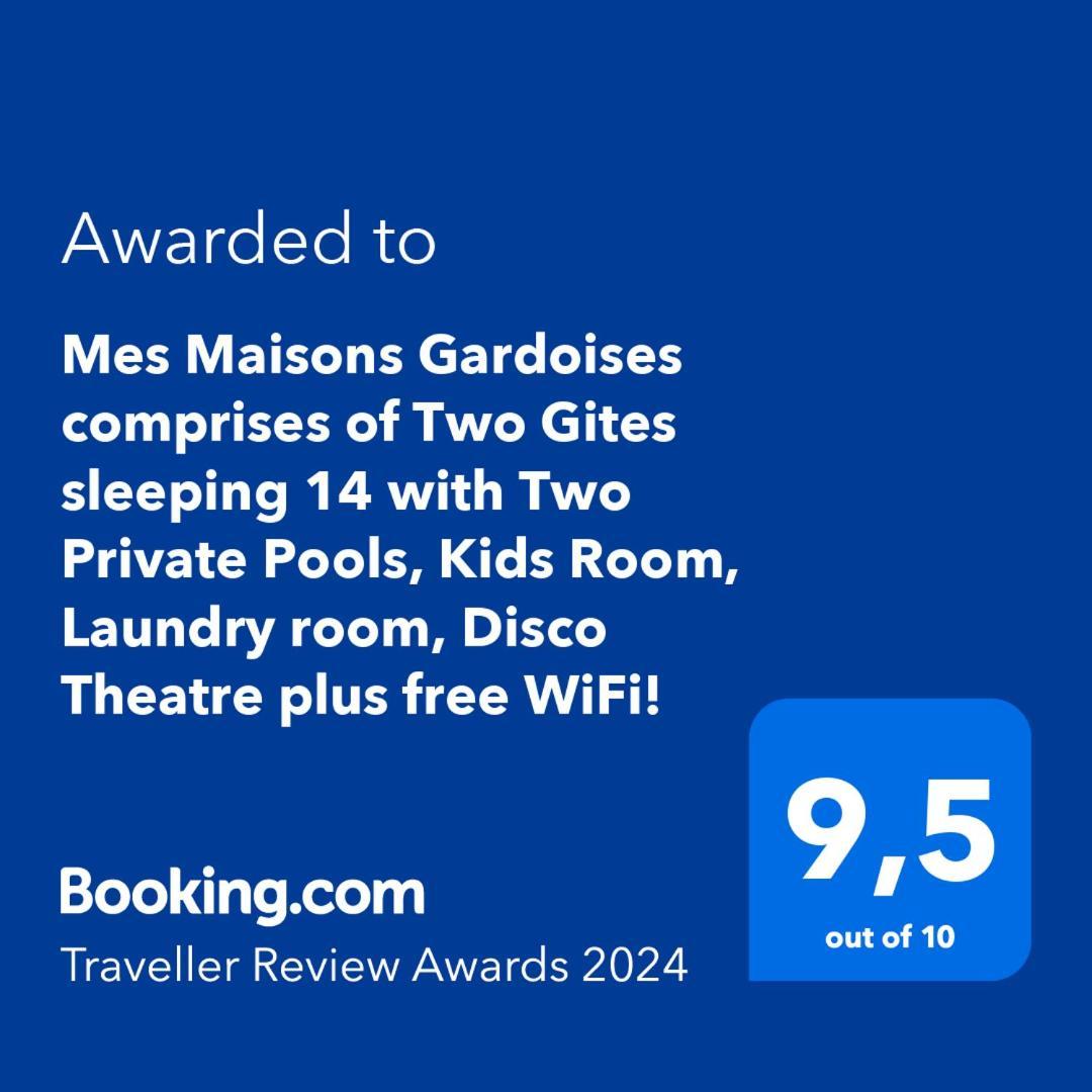 Mes Maisons Gardoises, Two Gites Sleeping 13 With Two Private Pools, Kids Room, Laundry, Disco, Free Wifi, Linen And Dog'S Are Welcome Gagnières Exterior foto